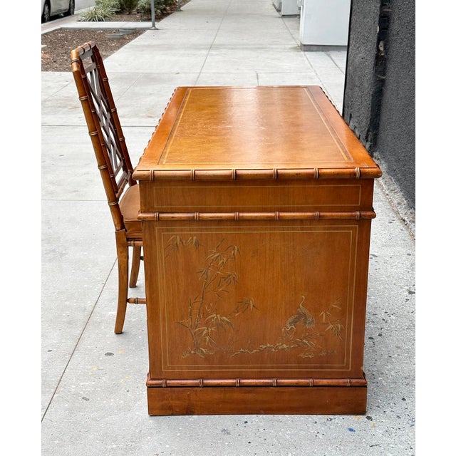 Sale DREXEL HERITAGE  キャスターテーブル 1960s Chinoiserie Style Desk & Chair by Drexel Heritage, Usa