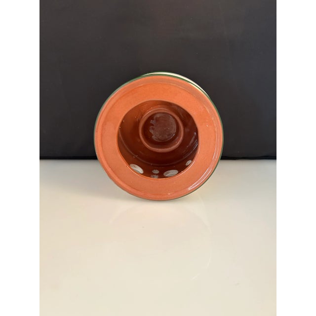 1950s Stangl Pottery Thistle Pattern Candle Warming Stand For Sale In West Palm - Image 6 of 7