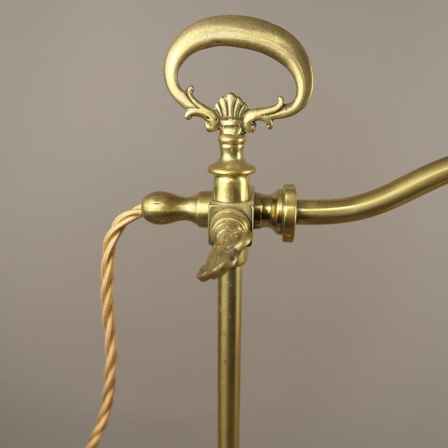 Table Lamp with Glass Shade, France, 1925 For Sale - Image 4 of 10