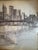 Vintage 1960s Framed Original Pencil & Ink Brooklyn Bridge Cityscape Drawing, Signed For Sale In Los Angeles - Image 6 of 10