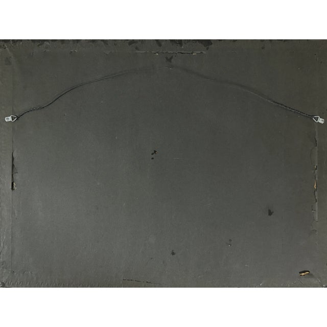 Vintage Post-Impressionist Nocturne Coastal Seascape, Signed (c.1980, Watercolor on Paper) For Sale In Philadelphia - Image 6 of 6