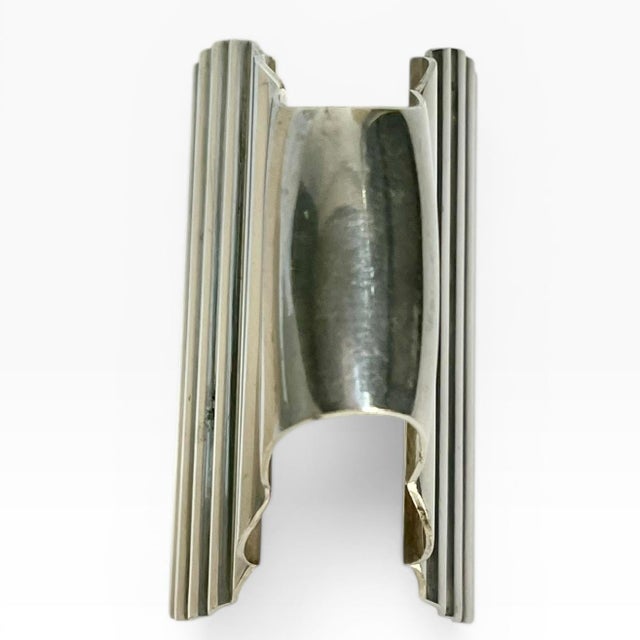 Metal Vintage Art Deco Christofle Silver Plate Asparagus Tongs by Luc Lanel For Sale - Image 7 of 13