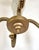Antique French Art Deco Cut Glass & Brass Chandelier For Sale - Image 11 of 11
