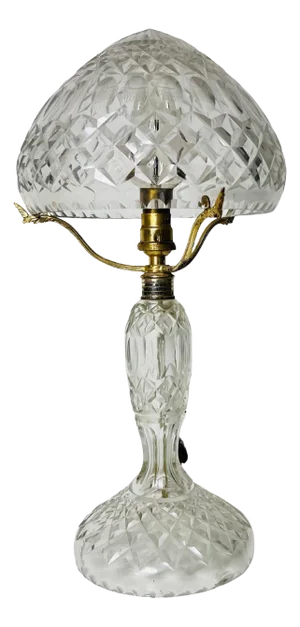 Art Deco Glass Table Lamp, Germany, 1940s