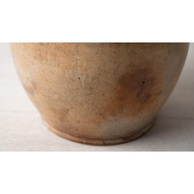 Jonathan Fenton Stoneware Jar, j.f. Cartouche & Cobalt Flower, Boston, c.1795 For Sale - Image 16 of 18