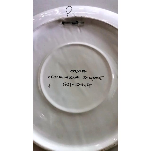 Vintage Swiss Plate by "Costa Ceramiche D'Arte" For Sale - Image 10 of 13