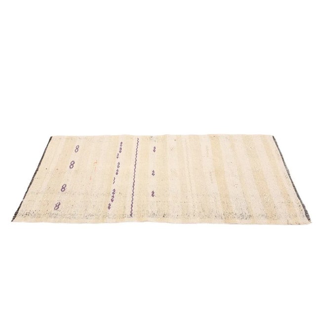 Mid 20th Century Vintage Turkish Modern Kilim Runner For Sale - Image 4 of 7