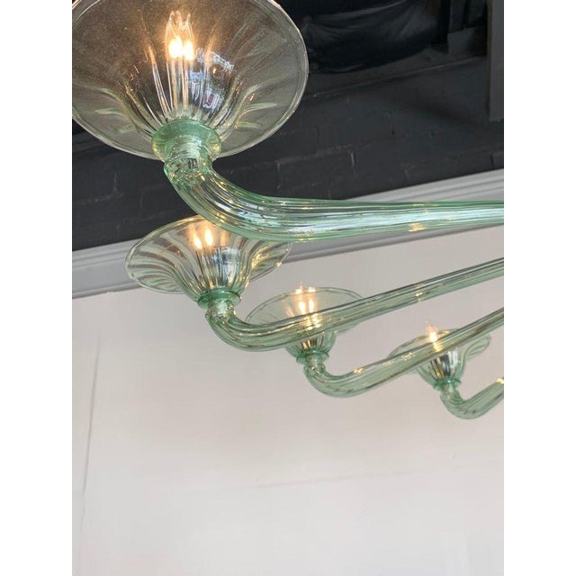 Modern Modern Custom Made Murano Glass Chandelier With 12-Light For Sale - Image 3 of 7