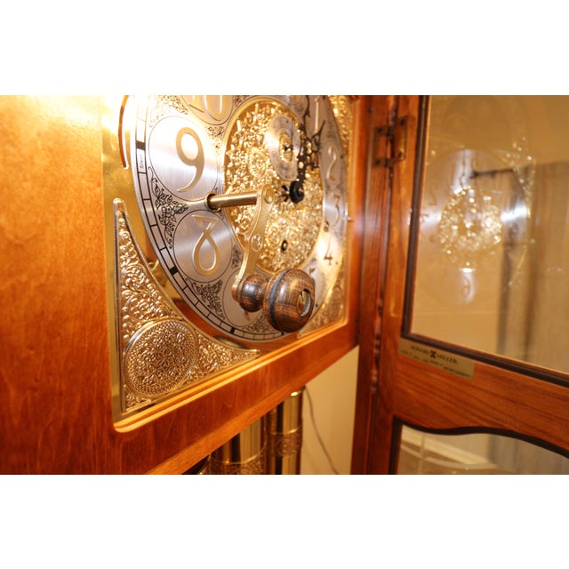 Late 20th Century Howard Miller “Richmond” Grandfather Clock — Model 610-796 For Sale - Image 18 of 18
