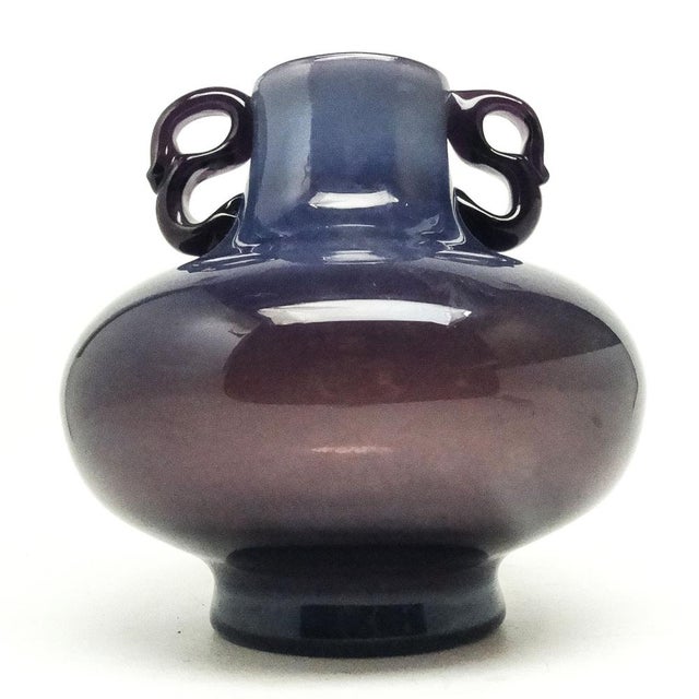 Glass Postmodern Vase from Cracow Glassworks, Poland, 1970s For Sale - Image 7 of 14