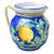 Vintage Italian Lemon & Acanthus Leaf Pitcher For Sale