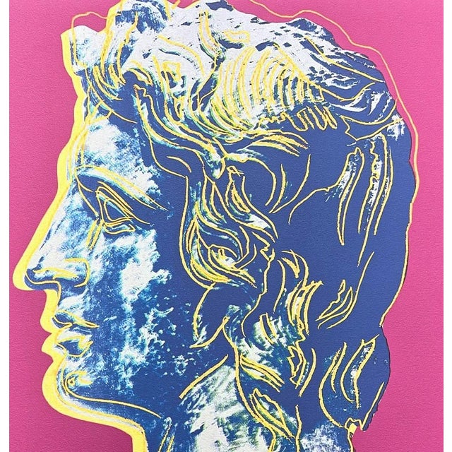 Andy Warhol (after) "Alexander the Great dark purple" print, size 60 x 60 cm, plate signed bottom right, numbered with...