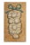This Garlic wall plaque was created by Australian Ceramic Artist Anna Chandler created in 1998.