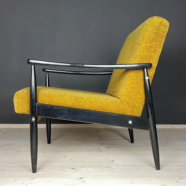 Brown Mid-Century Armchair, Yugoslavia, 1970s For Sale - Image 8 of 13