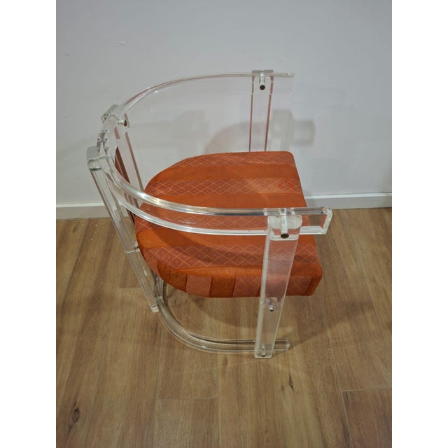 Vintage Acrylic and Chrome Chairs, Italy, 1970s, Set of 6 For Sale - Image 11 of 18