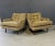 Mid-Century Modern 1950s Pair of Mid Century Lounge Chairs With Walnut Legs in Original Fabric For Sale - Image 3 of 8