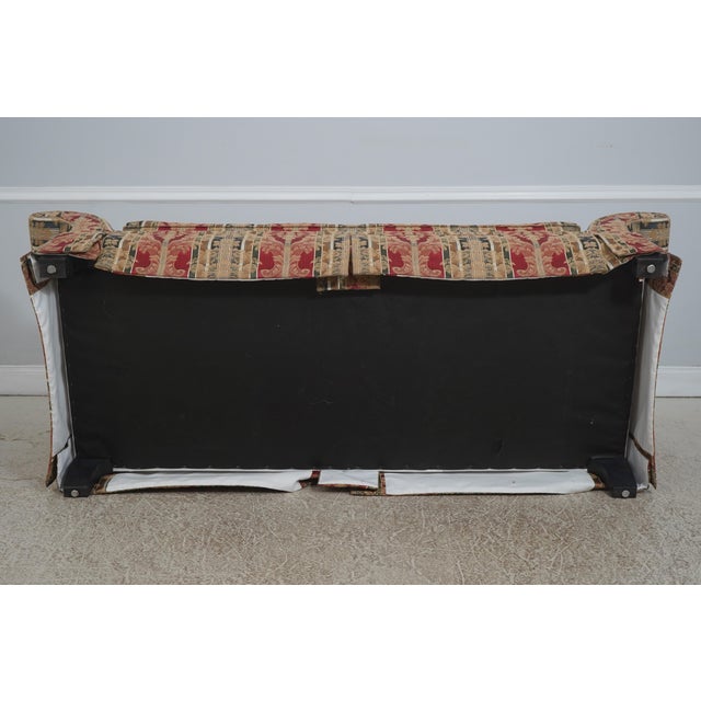 Kindel Rolled Arm Upholstered Camelback Sofa For Sale - Image 16 of 18