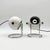 Italian Targetti Sankey Eyeball Lamps in White and Chrome, 1970s, Set of 2 For Sale - Image 11 of 16