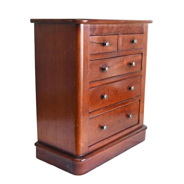 Antique Victorian Mahogany Apprentice Chest of Drawers, 1880 For Sale - Image 3 of 6