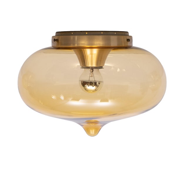 Smoked Glass Drop Ceiling Lights from Dijkstra Lamps, 1970s, Set of 3 For Sale - Image 7 of 18