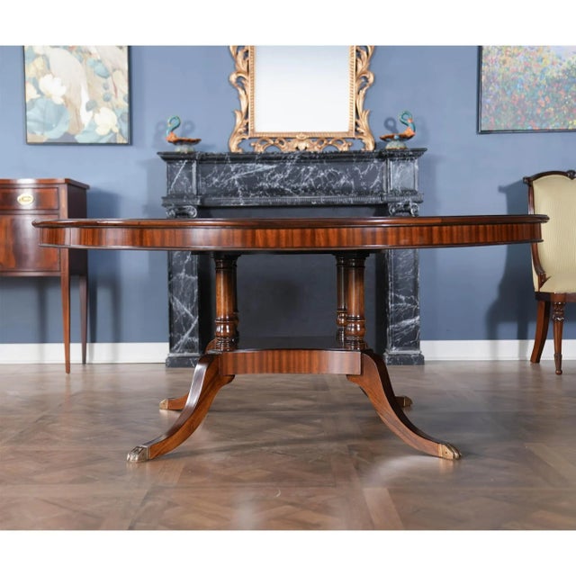 Traditional 72 Inch Round Dining Table For Sale - Image 11 of 12