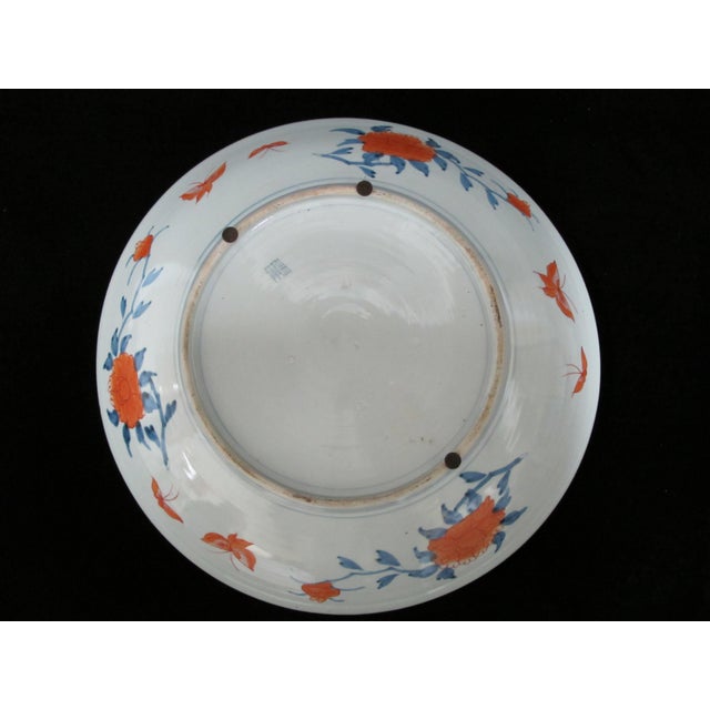 Japanese Imari Flower Bird Dragon Pagoda Porcelain 18" Charger Plate Bowl For Sale In Portland, OR - Image 6 of 11