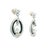 Modern Vintage 18k White Gold South Sea Pearl, Onyx and 5 Carat Diamond Earrings, Pair For Sale - Image 3 of 10