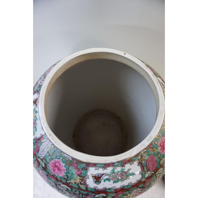 Large Art Deco Oriental Ceramic Baluster Vase, 1940s For Sale - Image 10 of 15