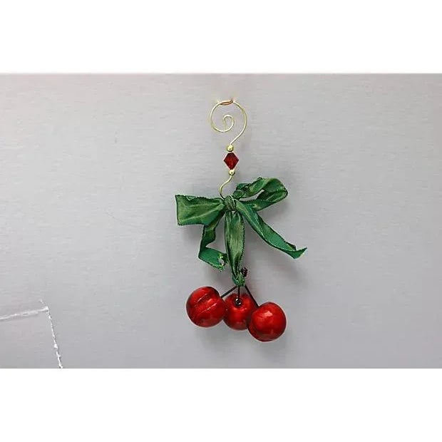 Sweet, cheeky, and ready to hang—this trio of hand-carved Italian alabaster cherries brings a playful twist to your...