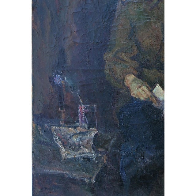 Soviet Art Oil Painting: Ukrainian Soldier Portrait, 1979 120-80 For Sale - Image 4 of 6