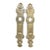 Pair of French Bronze Ornate 7.75 In. Back Plates For Sale