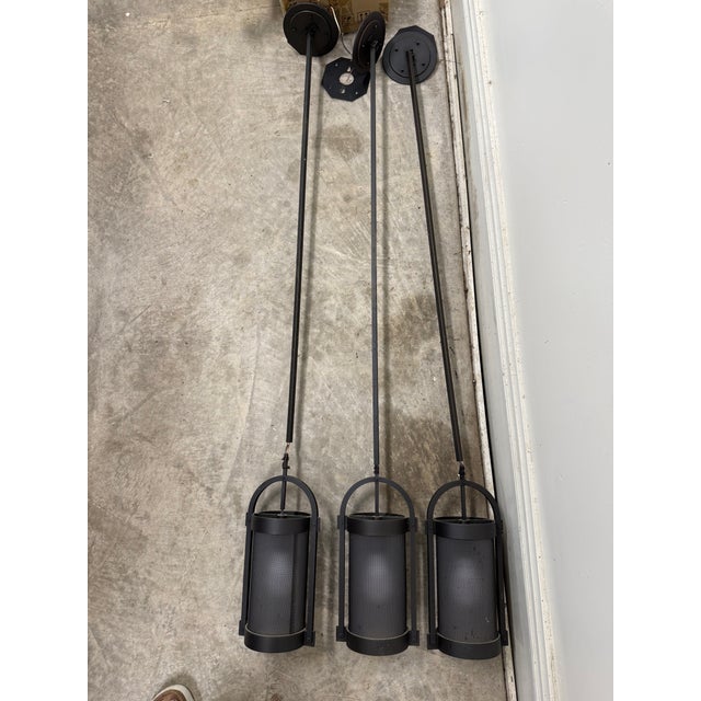 Industrial Holly Hunt Nimbus Pendants - Set of 3 For Sale - Image 3 of 3