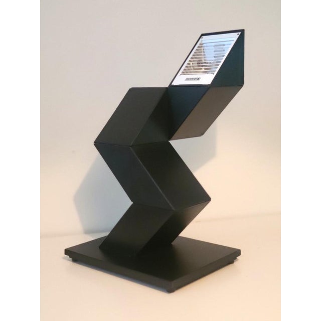 Vintage Zig Zag Table Lamps from Massive, Belgium, 1984, Set of 2 For Sale - Image 4 of 12
