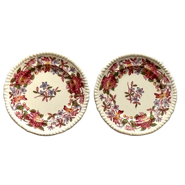 Royal Blue Vintage English Wall Plate Grouping / Collection - Set of 9 Plates For Sale - Image 8 of 12