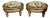 Pair of French Louis XVI Giltwood Ottomans For Sale