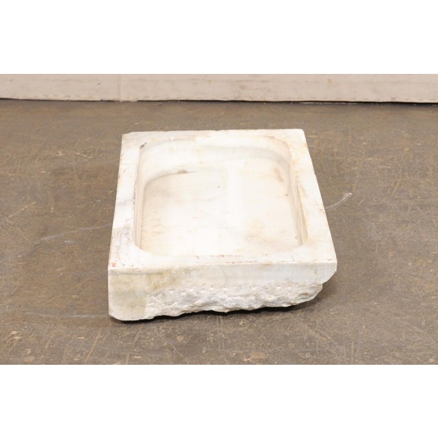 19th Century Spanish White Marble Sink For Sale - Image 4 of 10