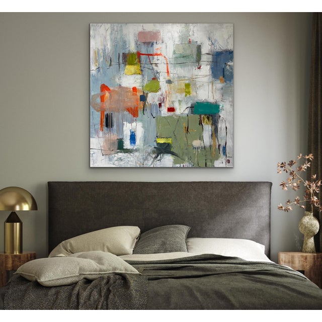 2020s Contemporary Abstract Original Oil Painting For Sale - Image 5 of 10