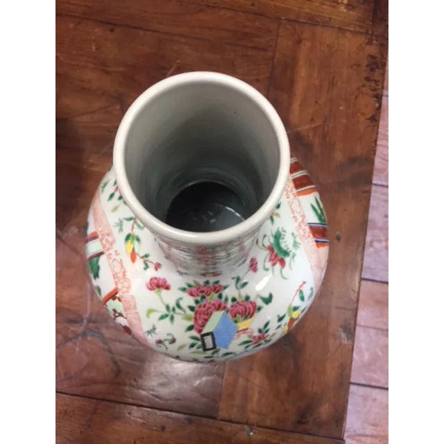 Vintage Chinese Gourd Form Famille Rose Vases - A Pair For Sale - Image 10 of 13