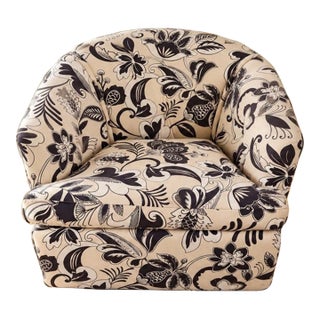 1970’s Swivel Club Chair For Sale
