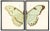Boho Chic Boho Chic Split Pale Green Butterfly Prints - 38" X 25" For Sale - Image 3 of 3