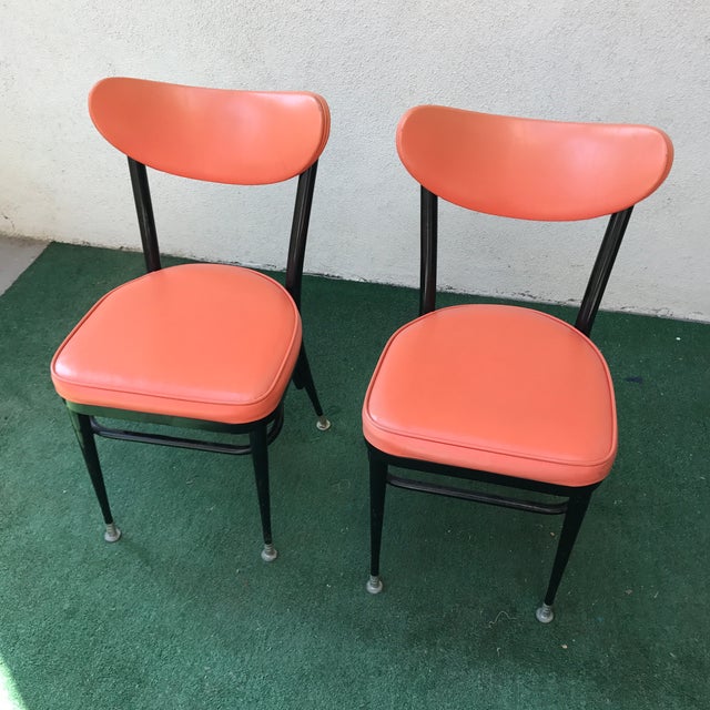 Chromodern Mid Century Steel Chairs A Pair Chairish