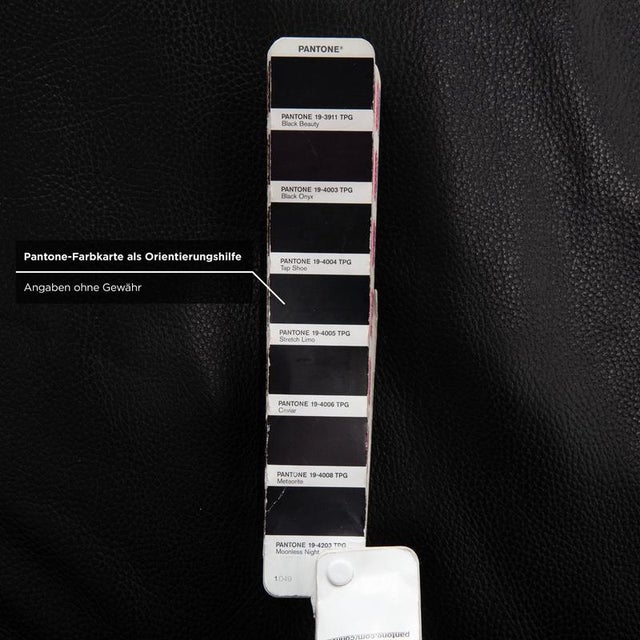 Black AK 644 Three-Seater Leather Sofa by Rolf Benz For Sale - Image 8 of 12