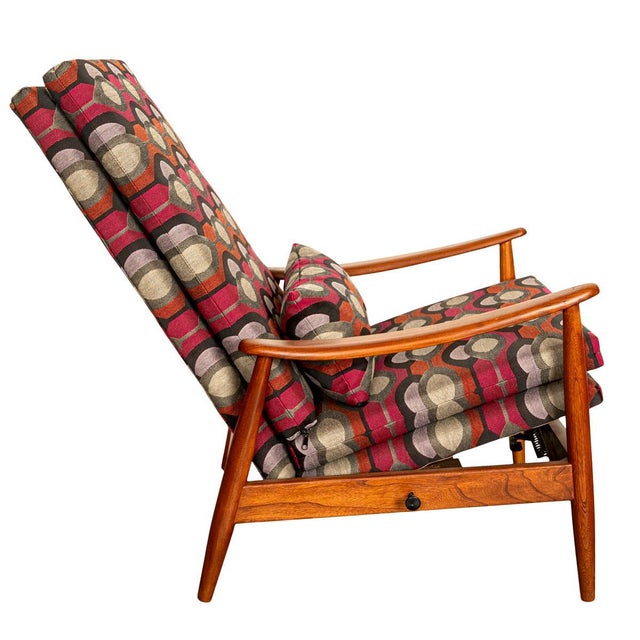 Mid Century Modern Teak Arm Chair Rocker Recliner Arnt Lande Stokke Mobler 1960 For Sale - Image 10 of 12