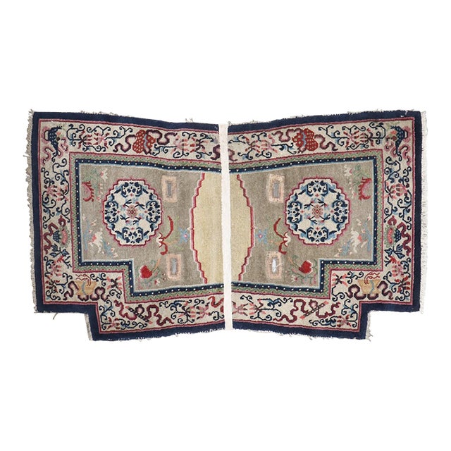 Gray Tibetan Horseback Rug no. j5221 For Sale