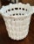 Late 20th Century Italian White Basket Weave Bowls and Containers- Set of 3 For Sale - Image 10 of 12