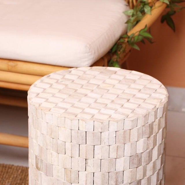 Sully Teak Wood Side Table For Sale - Image 6 of 10