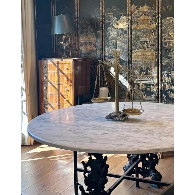 Mid-Century Modern Bronze Bust Table Lamp For Sale - Image 3 of 11