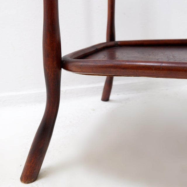 Art Nouveau Bentwood No. 960 Side Table by J. & J. Kohn, 1920s For Sale - Image 3 of 16