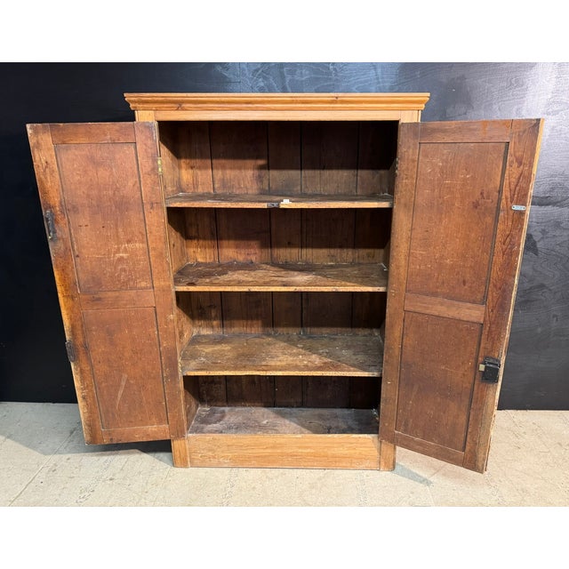Antique Pine Larder Cabinet, 1880 For Sale - Image 6 of 8