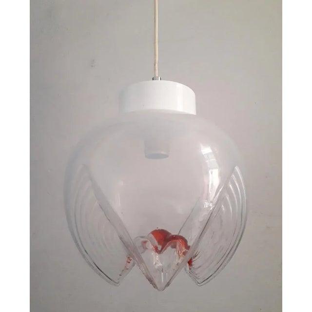 Murano Glass Pendant Lamp, 1970s, in Very Good conditions. Designed 1970 to 1979 Up to 250V (Europe/UK Standard).The...